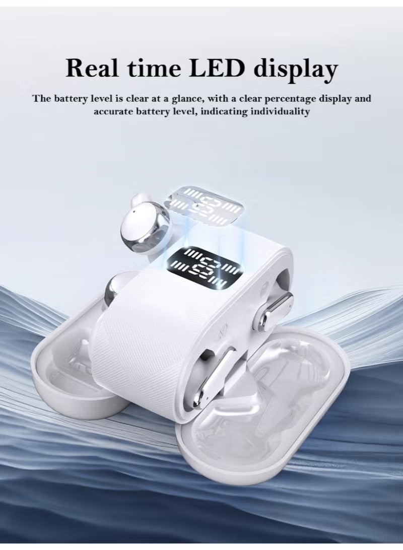 NexusTek Wireless Bluetooth Earbuds (4 Pcs) - In-Ear & Clip-On Dual Mode, Bluetooth 5.49, 60H Battery, Dual Device Connection, Couples Sharing for Music & Movies, for Android and iPhone - Image 1